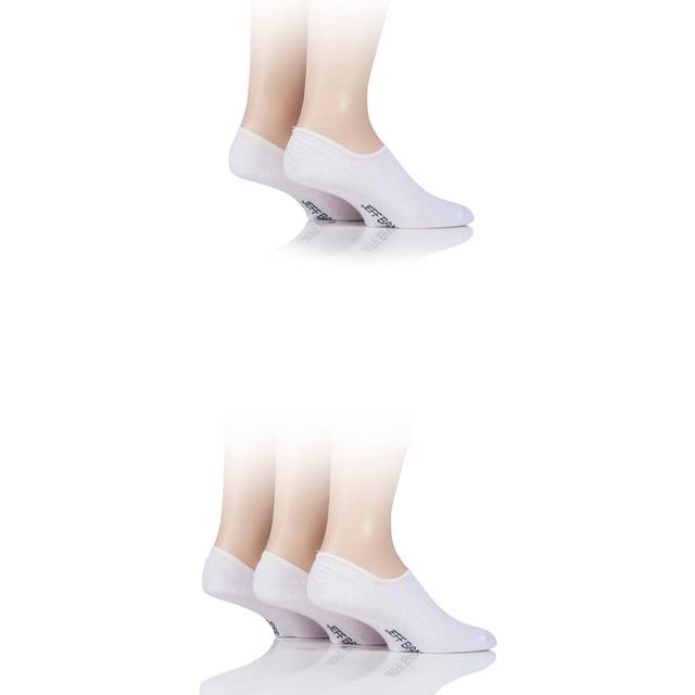 5 Pair Pack Plain Loafer Socks - White - 7-11