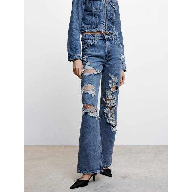 Mango Jeans Brokens - Blue
