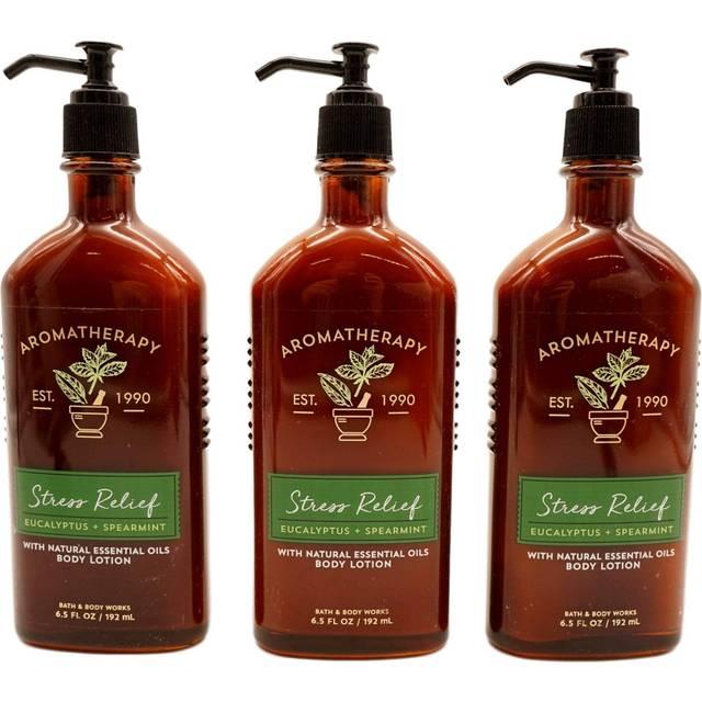 Bath  Body Works Aromatherapy Stress Relief Eucalyptus Spearmint Lotion 67 Fl Oz Each 3 Pack