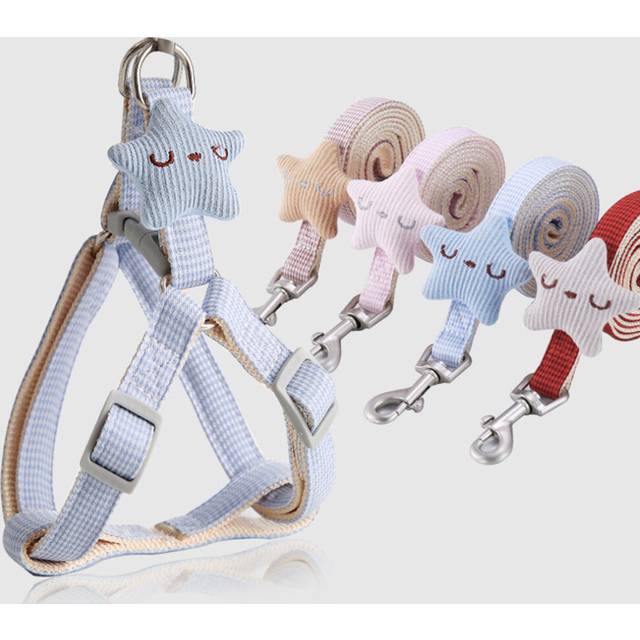 (Pink, M) Pet Dog Puppy Adjustable Breathable Leash Pulling Rope Harness Vest Chest Strap