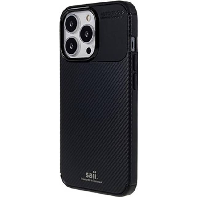 Saii Kolfiber iPhone 13 Pro Max TPU Skal - Svart