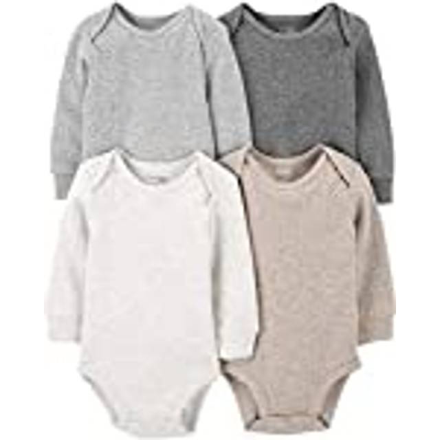 Simple Joys by Carter's Baby 4-Pack Long-Sleeve Thermal Bodysuits