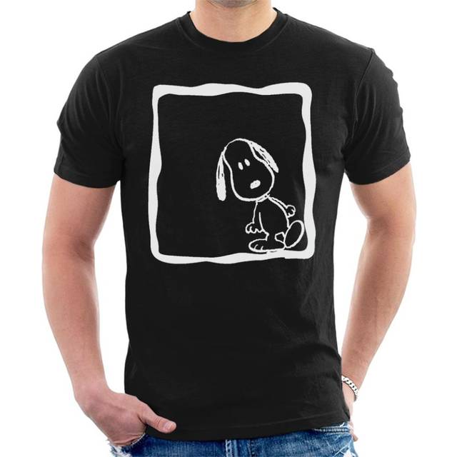 Snoopy White Lean Peanuts T-Shirt - Black - XXL