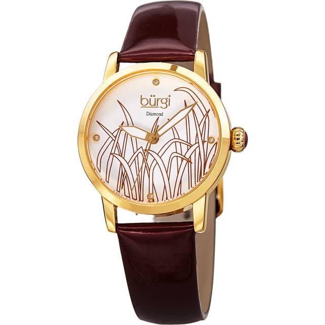 Womens BUR173 Casual Watch Round Case - White - One Size