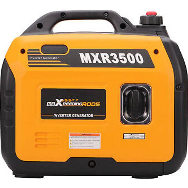 Maxpeedingrods - 3300W Portable Inverter Generator Petrol Silent Pure Sine Wave Generator for Camping, rv Travel, Home