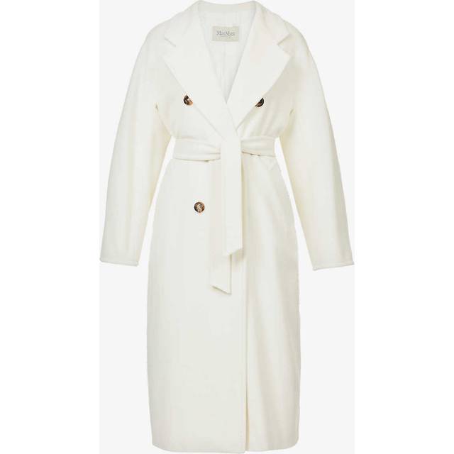 Madame Belted Coat - White - Representing the epitome of Italian luxury and craftsmanship, Max Mara calls to mind elegance in the creation of its designs. It's renowned for its sophisticated approach to wardrobe classics and embodies femininity through its signature silhouettes.