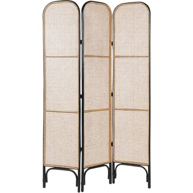 3 Panel Room Divider POTENZA Light Brown 105 cm 180 cm