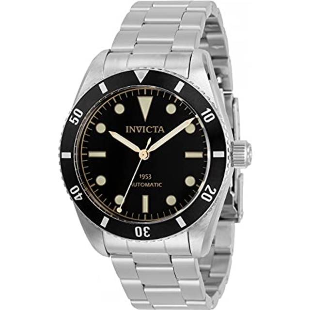 Invicta Vintage Pro Diver Stainless Steel Black Dial Automatic Diver's 31290 200M Men's Watch