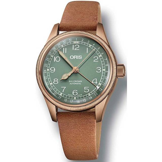 Oris Watch Big Crown Original Pointer Date Leather - Black
