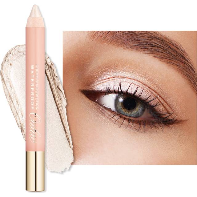 Glitter Eyeshadow Pencil for Highlighter Waterproof Eye Shadow Stick Long Lasting, Shimmer Cream Eyeshadow Pen, Blendable Eye Makeup, Vegan &