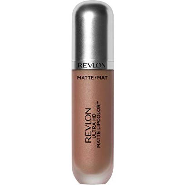 Revlon Ultra HD Matte Lipcolor  Velvety Lightweight Matte Liquid Lipstick in Nude / Brown  Seduction (630)  0.2 oz