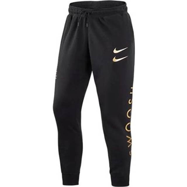 Men's Nike Fleece Knit Printing Casual Sports Pants/Trousers/Joggers Autumn Black DO2804-010