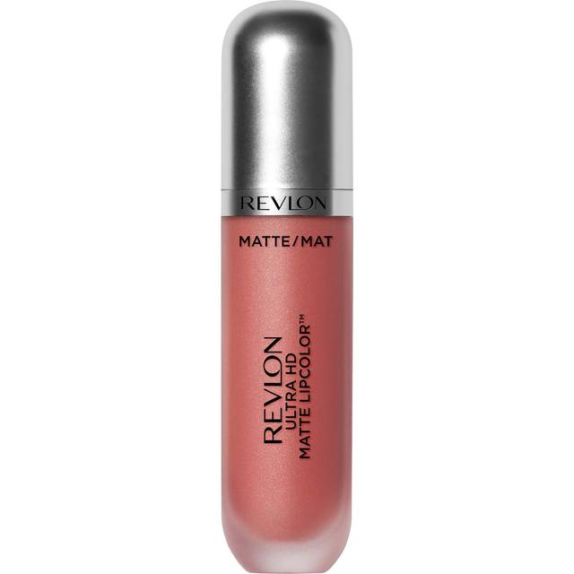REVLON Ultra HD Matte Lipcolor Velvety Lightweight Matte Liquid Lipstick in Nude Brown 0.2 oz  Embrace (640)  1 Count