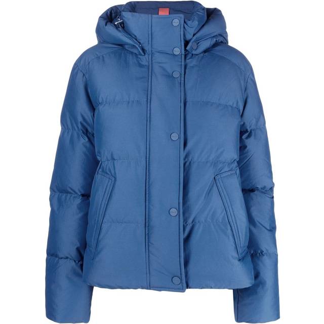 RLX Ralph Lauren - insulated puffer jacket - women - Cotton/Recycled Nylon/Recycled Nylon/Cotton/Feather Down - M - Blue