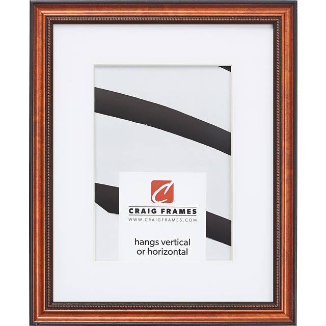 Craig Frames 314CU 16 x 22 Inch Ornate Copper Picture Frame Matted to Display a 12 x 18 Inch Photo