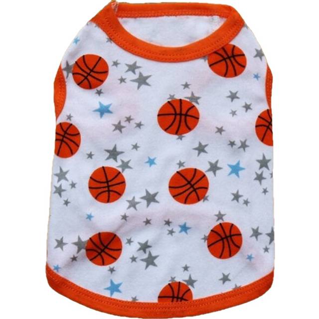 (Red, L) Pet Dog Cotton Sport Spirit Clothes Cute Small Dog Clothes Teddy Pet T Shirt Vest
