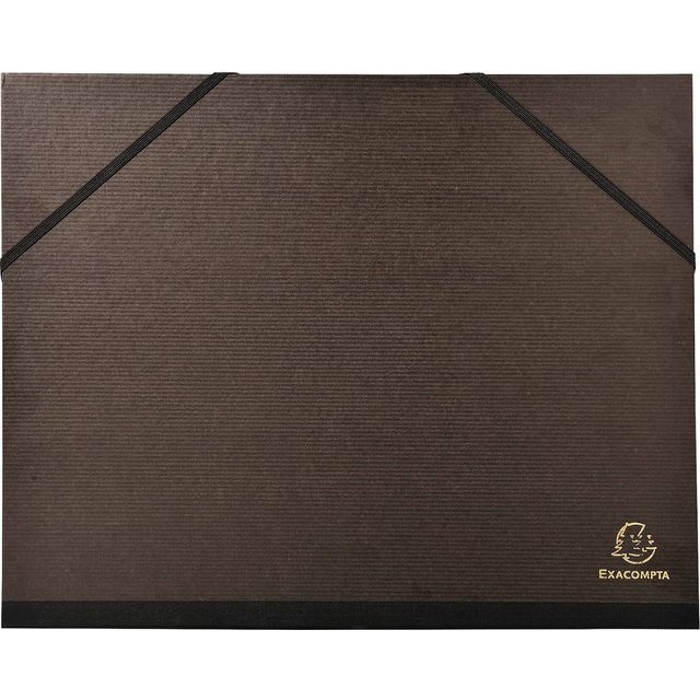 Exacompta Art Folder 547100E Cardboard 260mm x 330mm Black Pack of 10