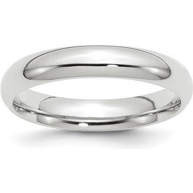 14K White Gold 4 mm Standard Comfort Fit Wedding Band - Size 7