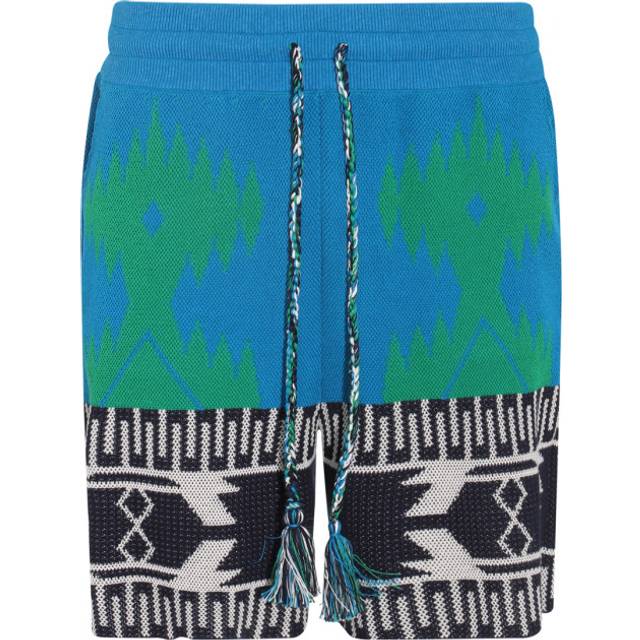 Piquet Cotton ICON Shorts with Geometric Motif size S (S)