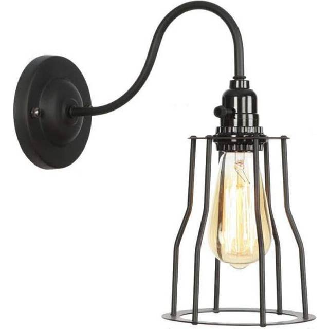 Rustic Wall Light Vintage Wall Light,Retro Wall Lamp Industrial Metal Wall Sconces Iron Cage Ceiling Light,E27 for Bedroom Cafe,Max60W