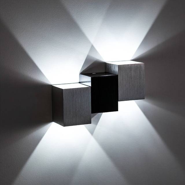 Modern LED Wall Lights Sconce Up Down Wall Lamp Night Light for Living Room Bedroom Wall Lighting Store Living Room Hotel Bar, 6W Cool White