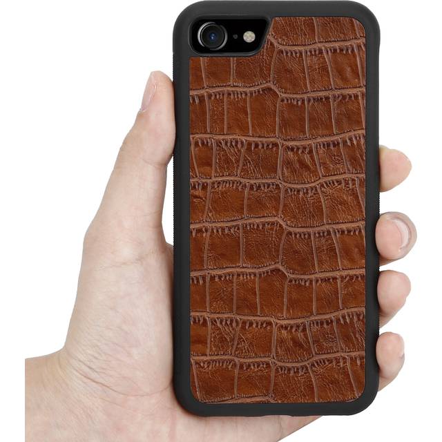 Boom Croco skal till iPhone 6/7/8/SE 2020 - Brun