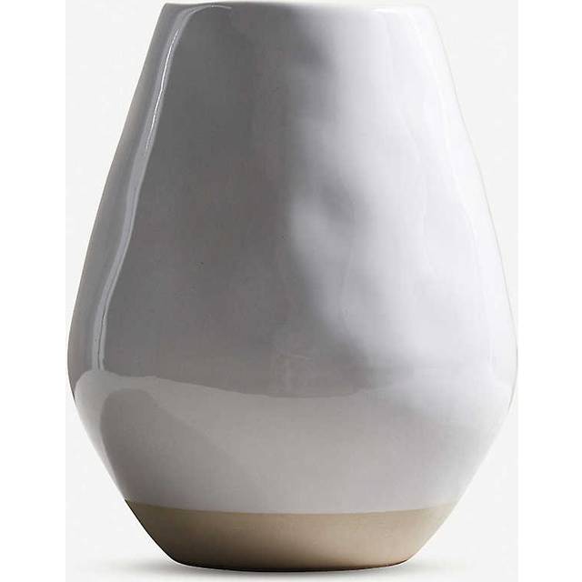 The White Company Parham Ceramic Vase 25cm X 12cm 1 Size - WHITE