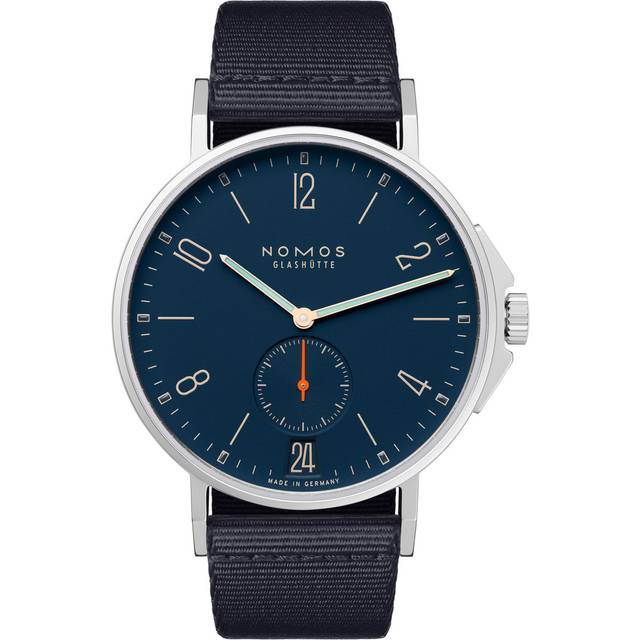 Nomos Glashutte Watch Ahoi Atlantik Datum Sapphire Crystal - Blue