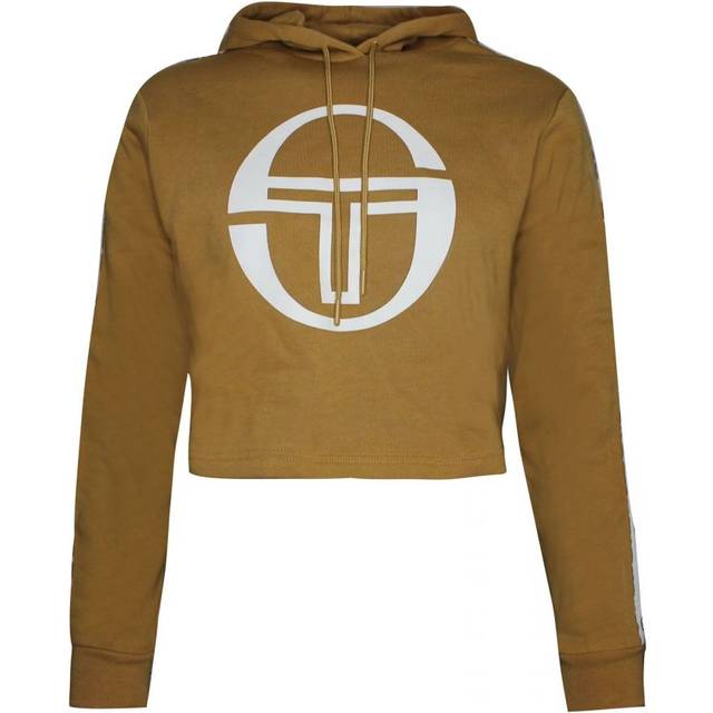 Sergio tacchini goran womens camel cropped hoodie