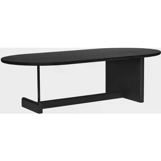 Fogia Koku Soffbord Ovalt H:35 Cm Svartbetsad - Soffbord utomhus Ek Svartbetsad Ek - P-0000034758