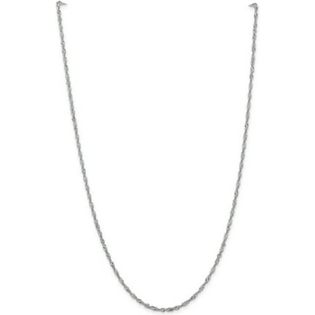 Quality Gold PEN169-16 14K White Gold 2 mm 16 in. Singapore Chain