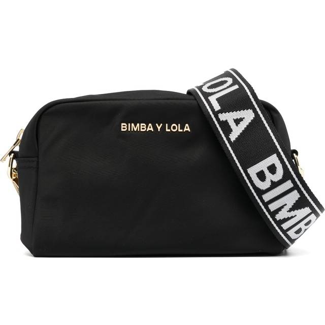 Bimba y Lola - small logo-plaque crossbody bag - women - Calf Leather/Polyamide/Polyester - One Size - Black