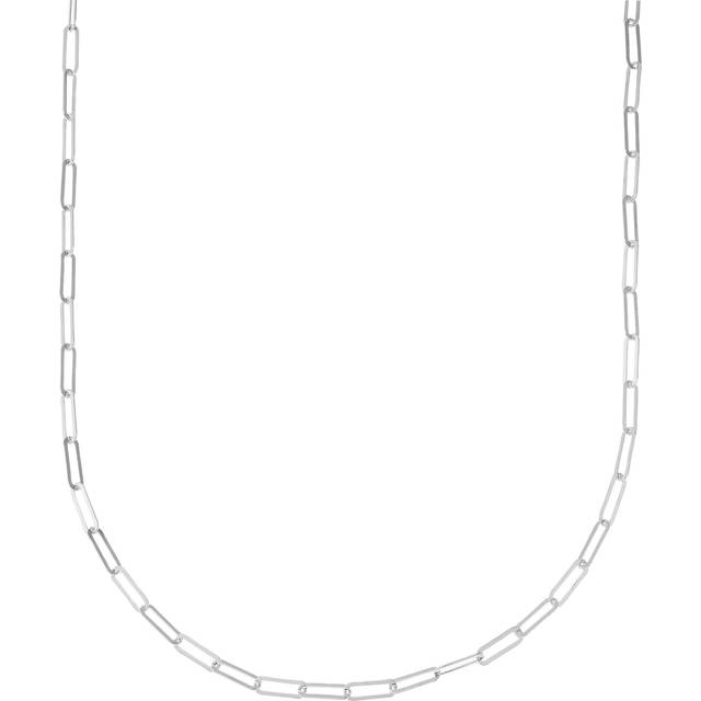 Silpada 'The Long Way' Chain Necklace in Sterling Silver, 16" - White