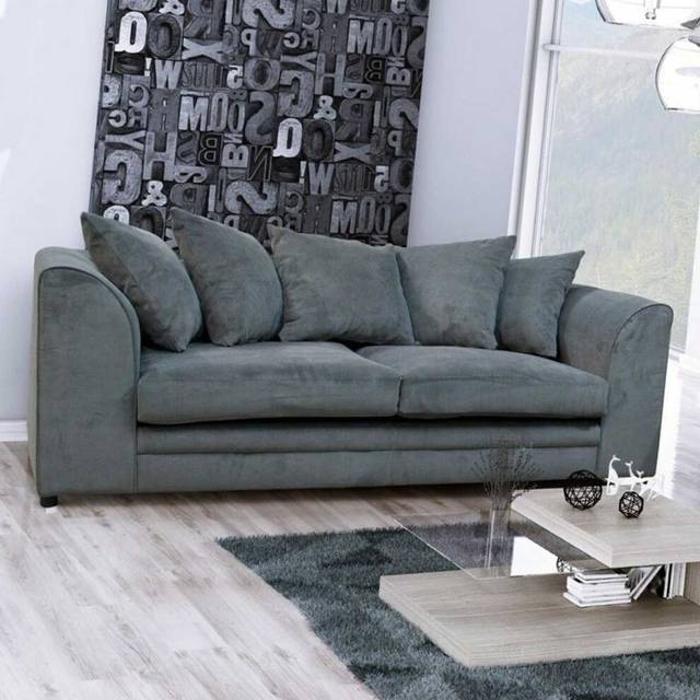 Luxor Teal Jumbo Cord Footstool - Green - 45 x 55 x 55cm