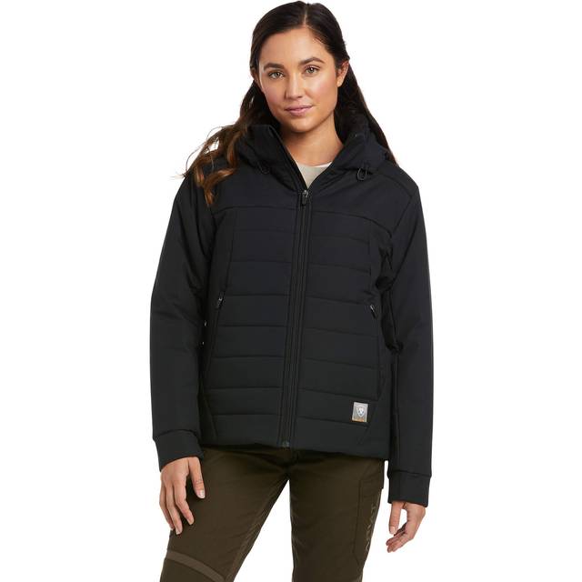 Women's insulated down jackets Ariat Rebar Valkyrie Stretch Canvas - Noir