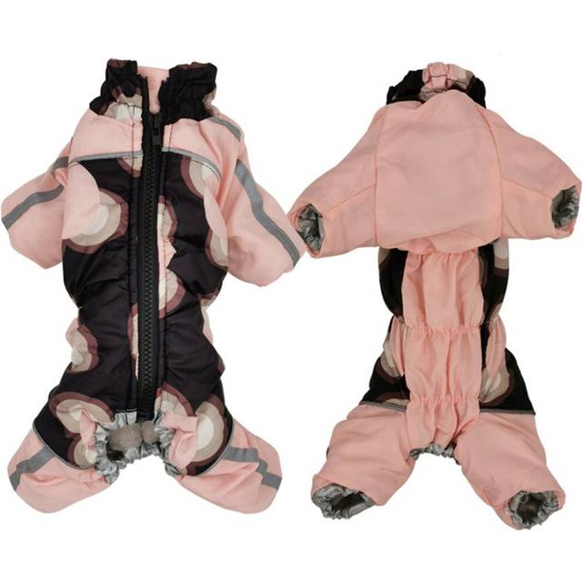 (Pink, 14) Waterproof Pet Dog Warm Padded Vest Coat Clothes Puppy Winter Jacket Apparel