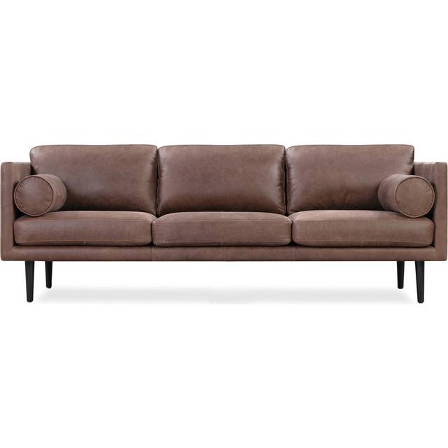 Spectre 81" Leather Sofa, Milano Mocha