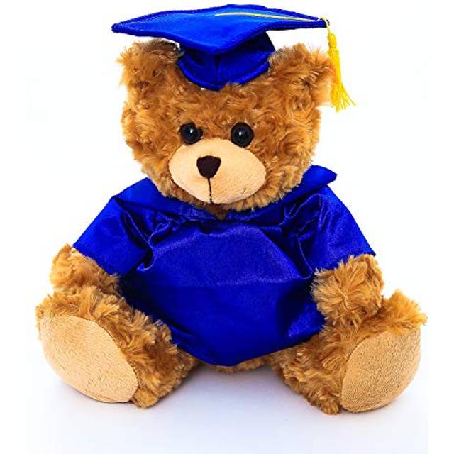 Plushland Plush Stuffed Animal Toys 12 Inches Present Gifts for Graduation Day  Personalized Text  Name or Your School Logo on Gown  Best for Any Grad