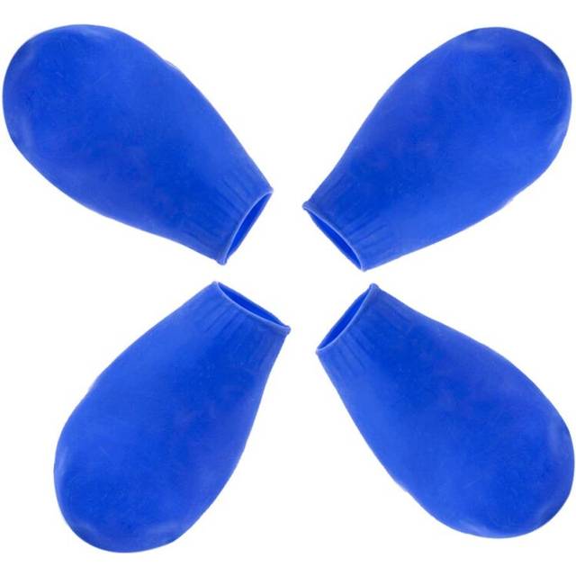 (Blue, L) 4/8Pcs Dog Cat Rain Protective Boots Waterproof Puppy Pet Shoe Covers Boots Anti-Slip