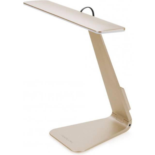 Super Thin LED Desk Lamp Stylish Usb-charged Reading Folding MAC Desk Lamp Student Dormitory Study Simple Table Lamp Gold-foldable base_238 * 132 * 21