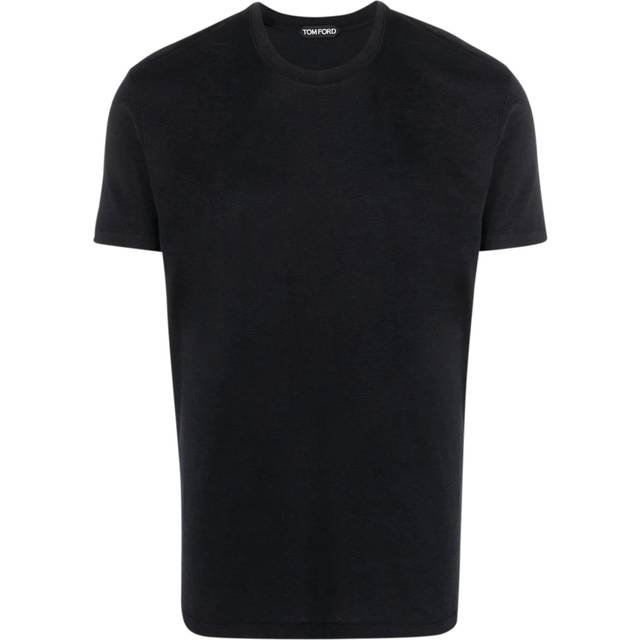 COTTON AND LYOCELL T-SHIRT - Tom Ford - Man - Black (48)
