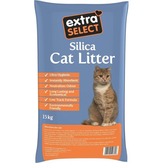 Extra Select Silica Cat Litter, 15 kg