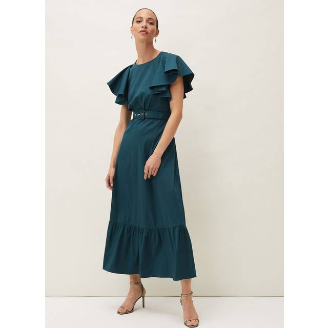 Blue Dinah Frill Maxi Dress (12)