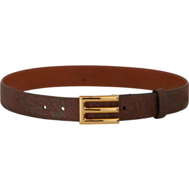 Etro, Ceinture Paisley Avec Boucle Etro, Femme, Rouge, Taille 100
