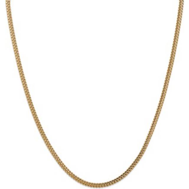Quality Gold BC135-18 14K Yellow Gold 3 mm Semi-Solid 18 in. Franco Chain