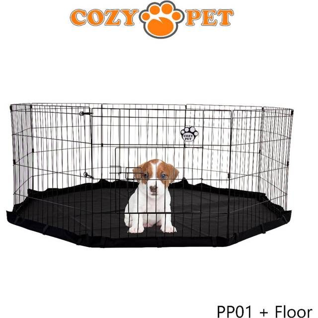 Playpen 60cm with Floor Cozy Pet Dog Rabbit Puppy Play Pen Cage Run crate PP01
