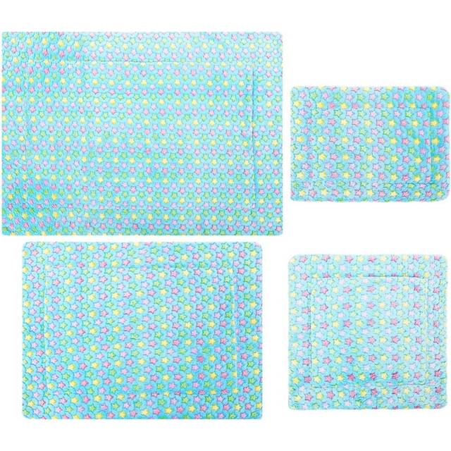 (L) 4 Size Soft Cosy Warm Fleece Pet Dog Cat Animal Blanket Velvet Bed Mat Cozy Pad Pet Mat