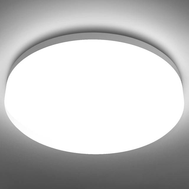 LE 15W LED Ceiling Lights Waterproof IP54 Bathroom Light Fitting Daylight White 1250 Lumens 100W Equivalent 22cm Non-dimmable Flush or Surface...