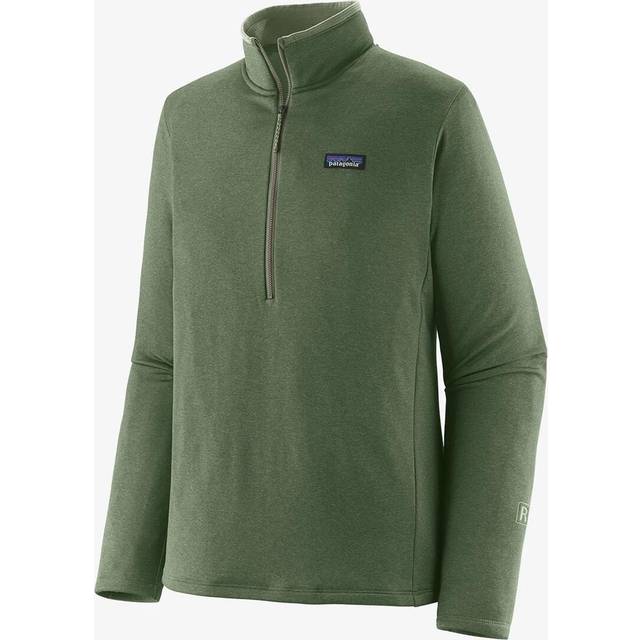 Patagonia Mens R1 Daily Zip Neck (Grön (HEMLOCK GREEN/SEDGE GRN X-DYE) Small)