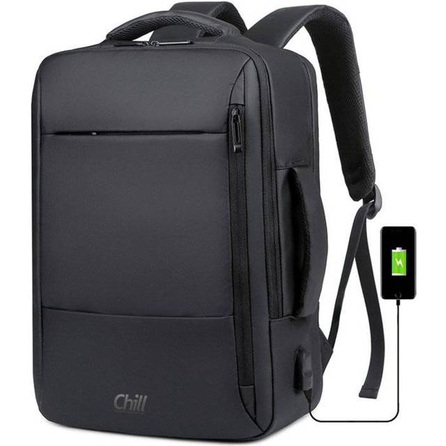 Chill Voyage Ryggsäck, USB, Svart